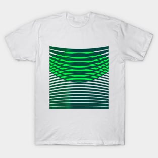 Geometric pattern green modern T-Shirt